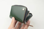 Handcrafted Oil Aniline Dyed Olive Green Shell Cordovan Leather Wallet