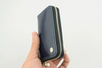 Handcrafted Oil Aniline Dyed Navy Blue Shell Cordovan Leather Wallet