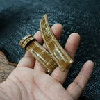Handcrafted Golden Brown Alligator Watch Strap – HCP French Tannery Leather