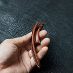Handcrafted Chestnut Brown Shell Cordovan Leather Watch Strap