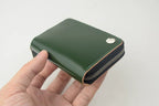 Handcrafted Oil Aniline Dyed Olive Green Shell Cordovan Leather Wallet