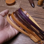 Handcrafted Italian Tuscany Vegetable-Tanned Leather Camera Wrist Strap