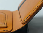 Handcrafted Agate Black Shell Cordovan Leather Wallet with Italian Gattuso Oily Calfskin Lining