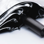 Handcrafted Double-Canopy Silver Coating Umbrella With Ebony Wood Handle