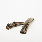 Handcrafted Dark Brown Horween Shell Cordovan Watch Strap