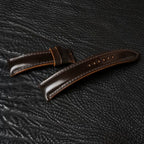 Handcrafted Chocolate Brown Horween Shell Cordovan Watch Strap