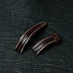 Handcrafted Chocolate Brown Shell Cordovan Watch Strap with Double Padding