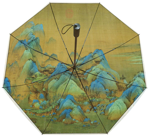 Custom Interior Canopy Printing Service for Folding Umbrellas (Traditional Chinese Art Series)