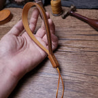 Handcrafted Italian Tuscany Vegetable-Tanned Leather Camera Wrist Strap