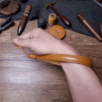 Handcrafted Italian Tuscany Vegetable-Tanned Leather Camera Wrist Strap