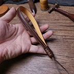 Handcrafted Italian Tuscany Vegetable-Tanned Leather Camera Wrist Strap