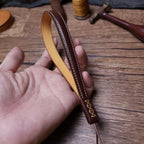 Handcrafted Italian Tuscany Vegetable-Tanned Leather Camera Wrist Strap