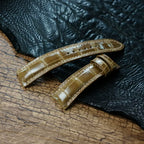 Handcrafted Golden Brown Alligator Watch Strap – HCP French Tannery Leather