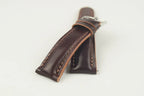 Handcrafted Burgundy Horween Leather Watch Strap