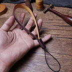 Handcrafted Italian Tuscany Vegetable-Tanned Leather Camera Wrist Strap