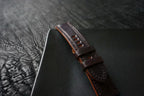 Handcrafted Burgundy Horween Shell Cordovan Watch Strap