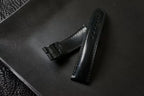 Handcrafted Black Horween Shell Cordovan Watch Strap