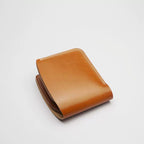 Handcrafted Oil Aniline Dyed Amber Shell Cordovan Leather Wallet