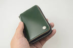 Handcrafted Oil Aniline Dyed Olive Green Shell Cordovan Leather Wallet