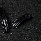Handcrafted Black Shell Cordovan Watch Strap with Double Padding