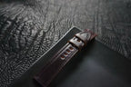 Handcrafted Burgundy Horween Shell Cordovan Watch Strap