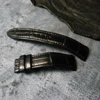 Handcrafted Black American Alligator Leather Watch Strap