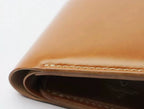 Handcrafted Oil Aniline Dyed Amber Shell Cordovan Leather Wallet