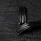 Handcrafted Black Shell Cordovan Watch Strap with Double Padding