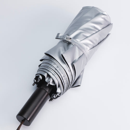 Handcrafted Folding Umbrella With Ebony Wood Handle