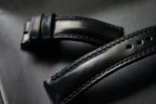 Handcrafted Black Horween Shell Cordovan Watch Strap