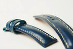 Handcrafted Blue Shell Cordovan Leather Watch Strap