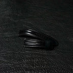 Handcrafted Black Shell Cordovan Watch Strap with Double Padding