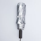 Handcrafted Silver Coating Umbrella With Ebony Wood Handle