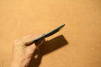Handcrafted Oil Aniline Dyed Navy Blue Shell Cordovan Leather Cardholder