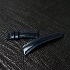 Handcrafted Navy Horween Shell Cordovan Watch Strap