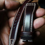 Handcrafted Horween Shell Cordovan Watch Strap