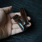 Handcrafted Chocolate Brown Horween Shell Cordovan Watch Strap