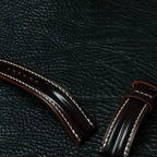 Handcrafted Chocolate Brown Shell Cordovan Watch Strap with Double Padding