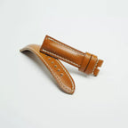 Handcrafted Amber Shell Cordovan Leather Watch Strap