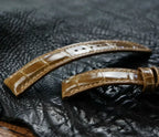 Handcrafted Golden Brown Alligator Watch Strap – HCP French Tannery Leather