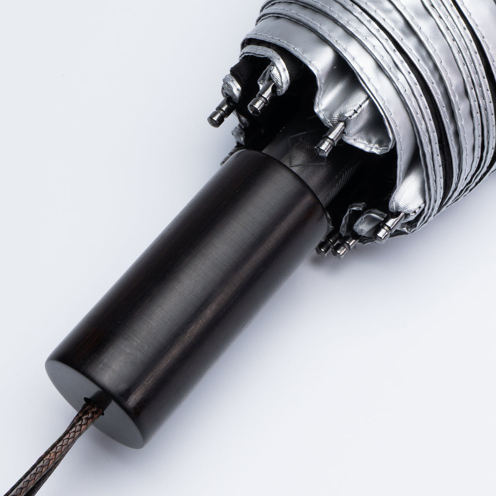 Ebony Wood Umbrella Handle Detail