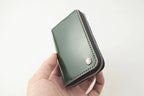 Handcrafted Oil Aniline Dyed Olive Green Shell Cordovan Leather Wallet