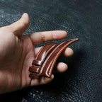 Handcrafted Chestnut Brown Shell Cordovan Leather Watch Strap