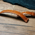Handcrafted Ginger Alligator Watch Strap – HCP French Tannery Leather