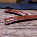 Handcrafted Saddle Brown Alligator Watch Strap – HCP French Tannery Leather