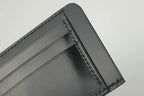 Handcrafted Oil Aniline Dyed Black Shell Cordovan Leather Cardholder