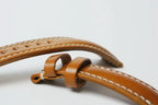 Handcrafted Amber Shell Cordovan Leather Watch Strap
