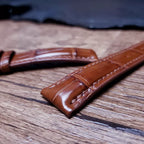 Handcrafted Saddle Brown Alligator Watch Strap – HCP French Tannery Leather