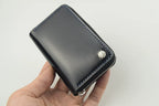 Handcrafted Oil Aniline Dyed Black Shell Cordovan Leather Wallet